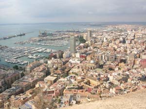 Alicante, dal Castillo de Santa Barbara