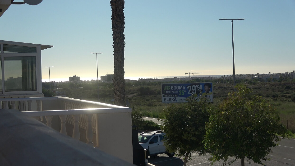 view from the balcony
