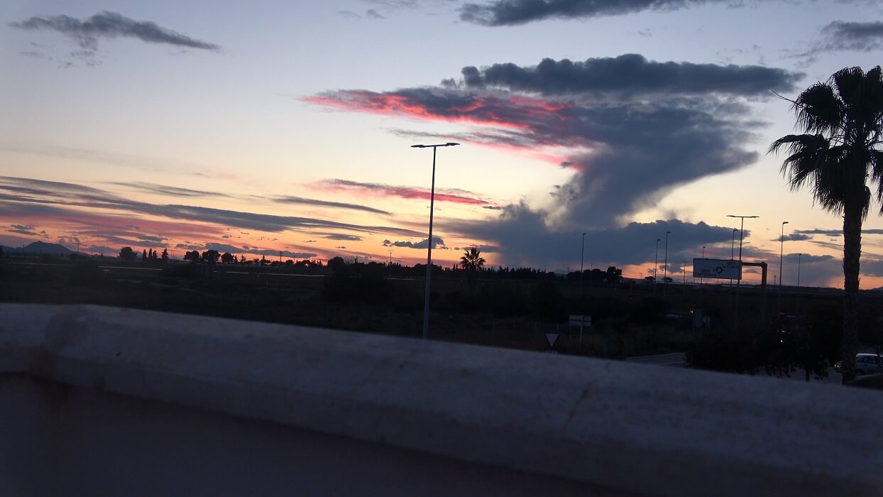 sunset the balcony